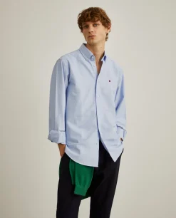 Camisa regular fit em algodão