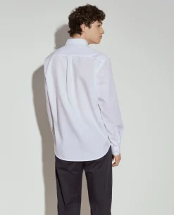 Camisa regular fit em algodão