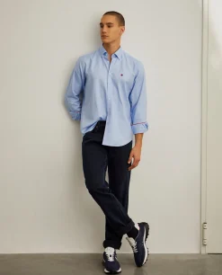 Camisa regular fit em tecido oxford