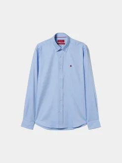 Camisa regular fit em tecido oxford