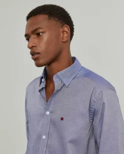 Camisa regular fit em tecido oxford