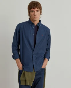 Camisa regular fit flanela