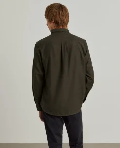 Camisa regular fit flanela