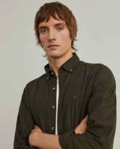 Camisa regular fit flanela