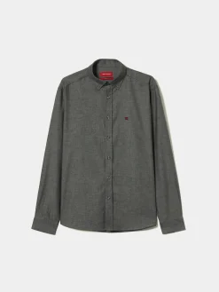 Camisa regular fit flanela