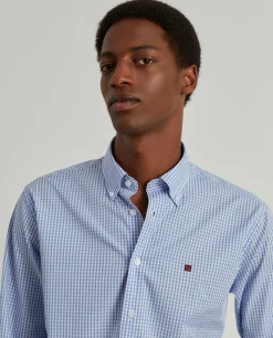 Camisa regular fit quadrados