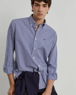 Camisa regular fit quadrados