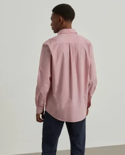 Camisa regular fit às riscas