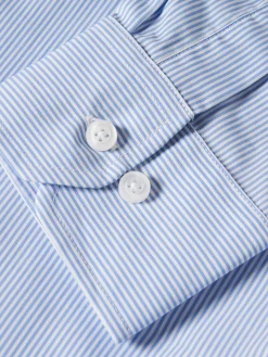 Camisa regular fit às riscas