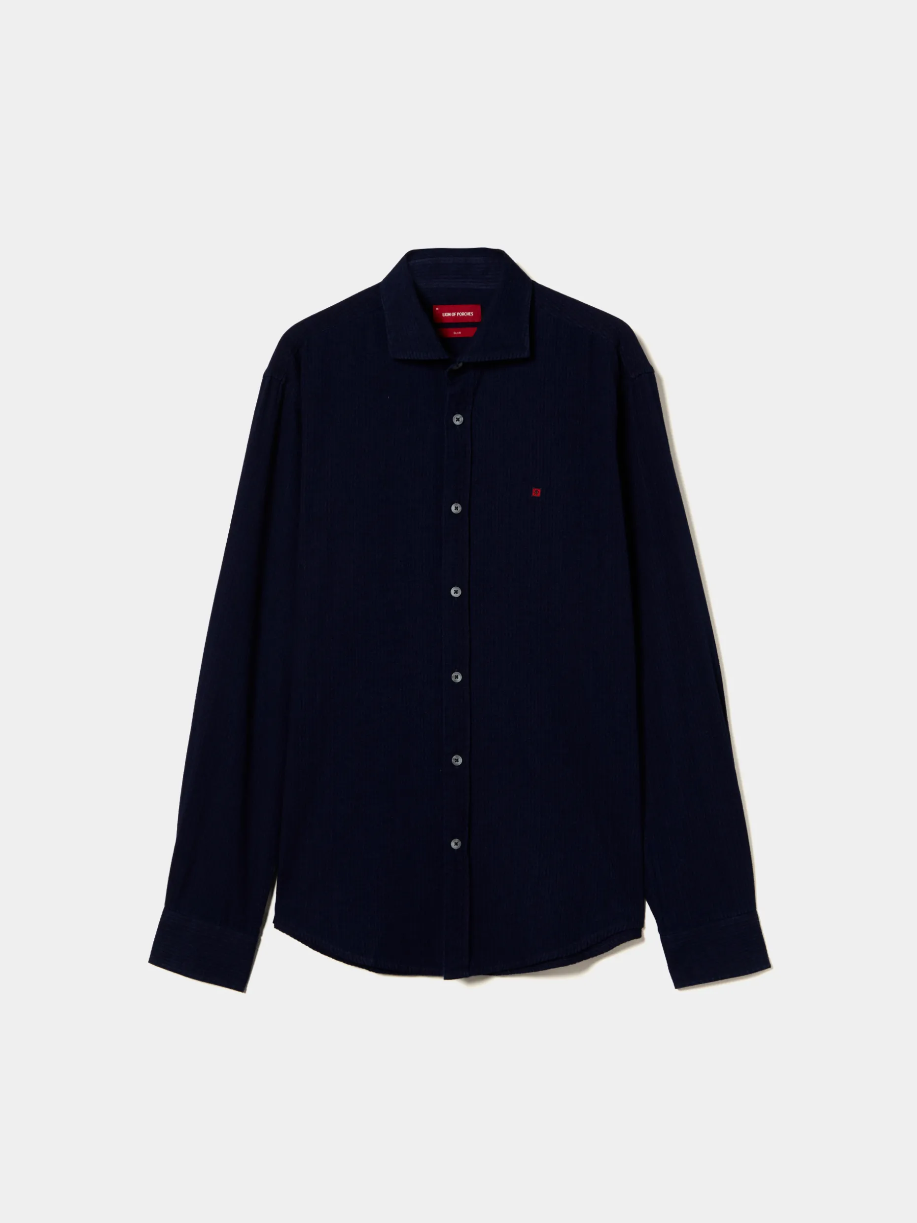 Camisa slim fit 100% algodão