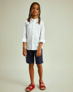 Camisa slim fit 100% linho