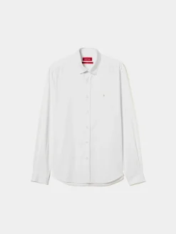 Camisa slim fit algodão garment dye