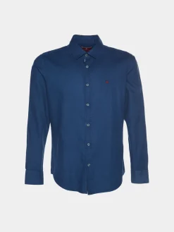 Camisa slim fit com textura