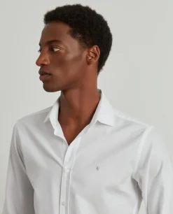 Camisa slim fit de algodão