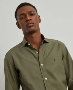 Camisa slim fit de algodão