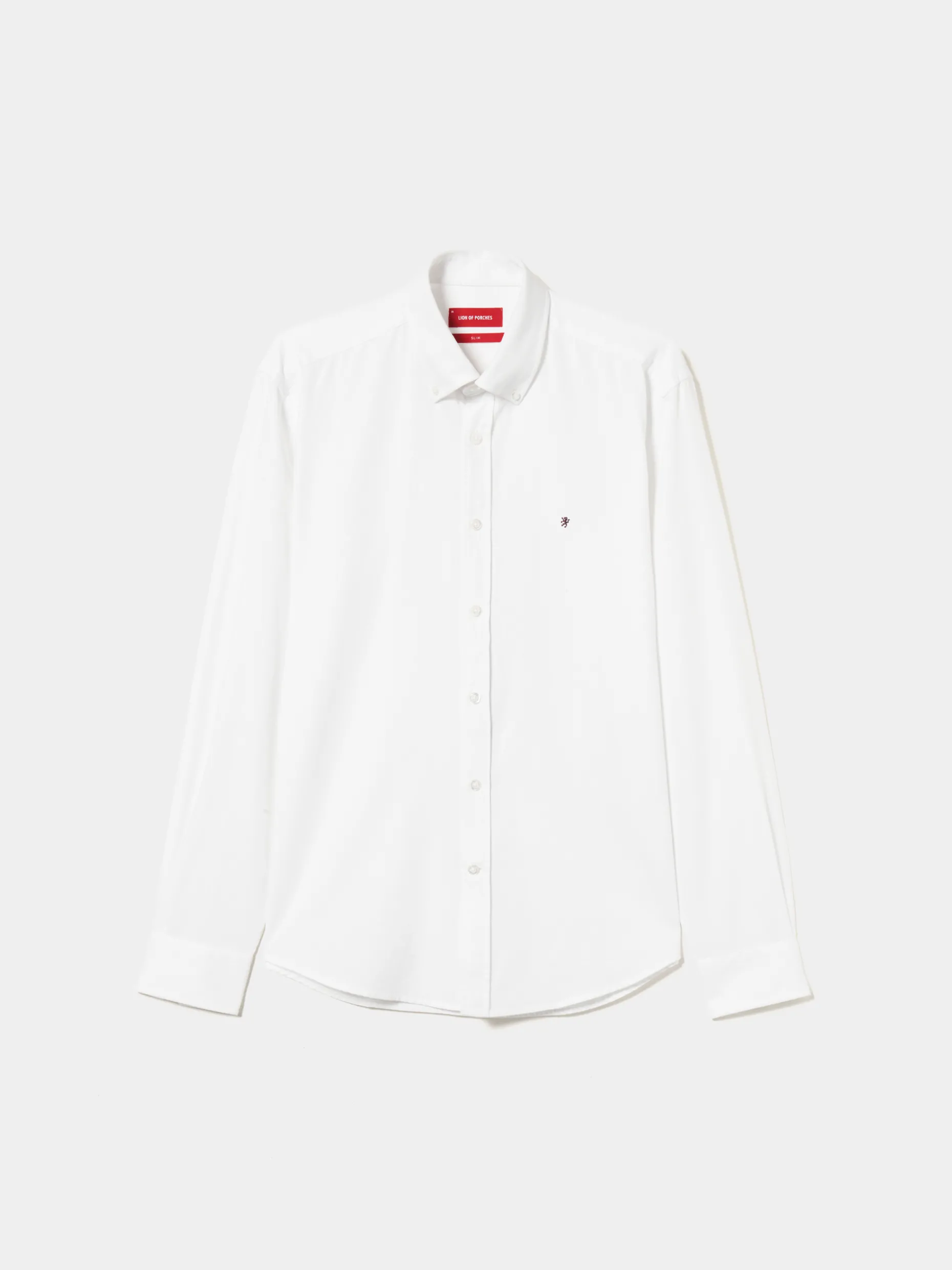 Camisa slim fit de algodão garment dye