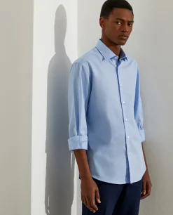 Camisa slim fit de algodão