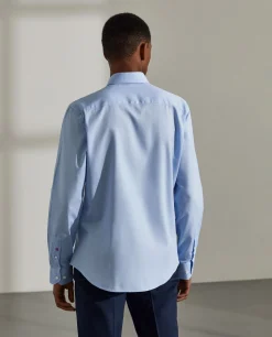 Camisa slim fit de algodão