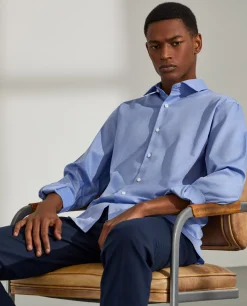 Camisa slim fit de algodão