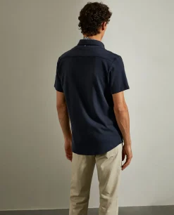 Camisa slim fit de manga curta