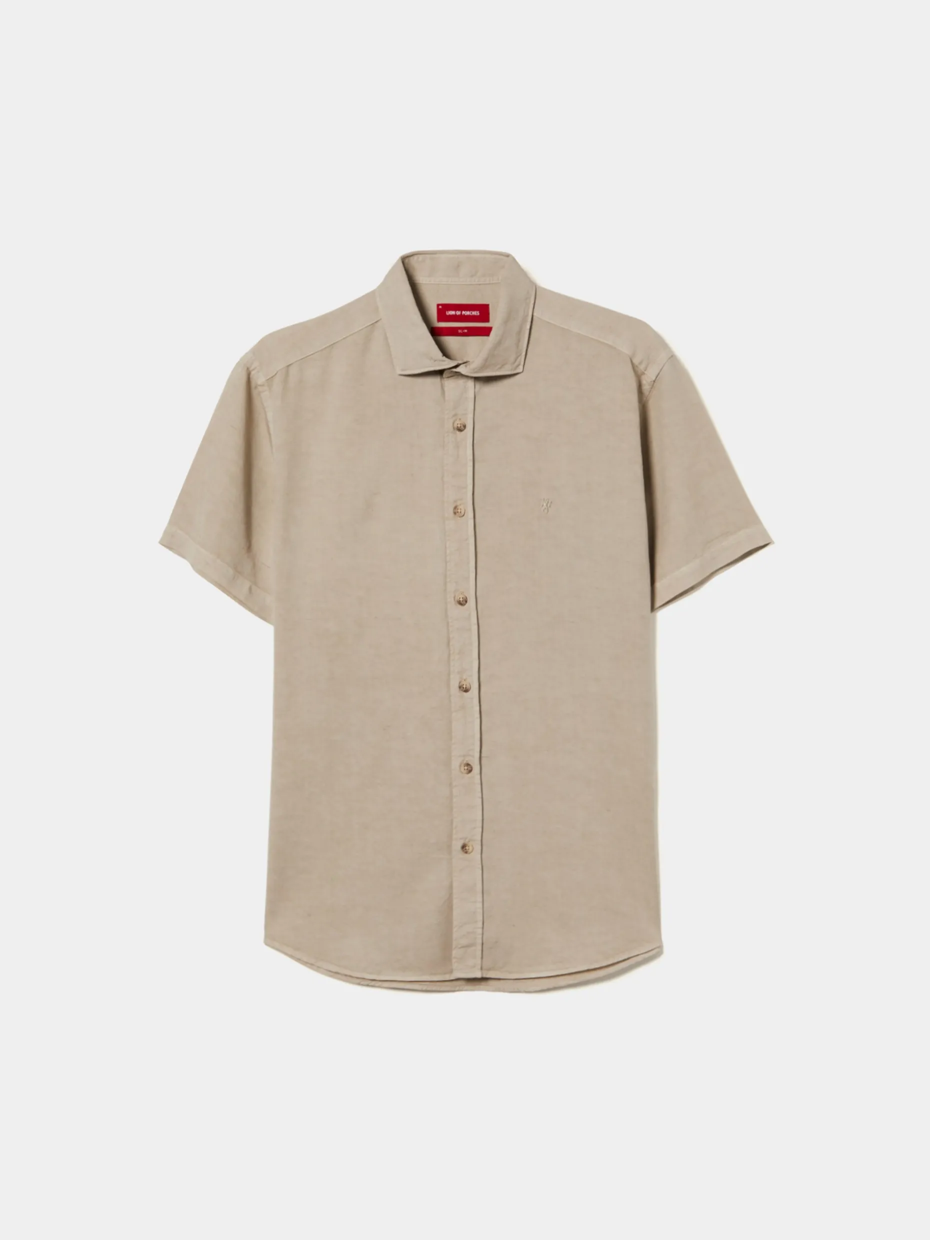 Camisa slim fit de manga curta