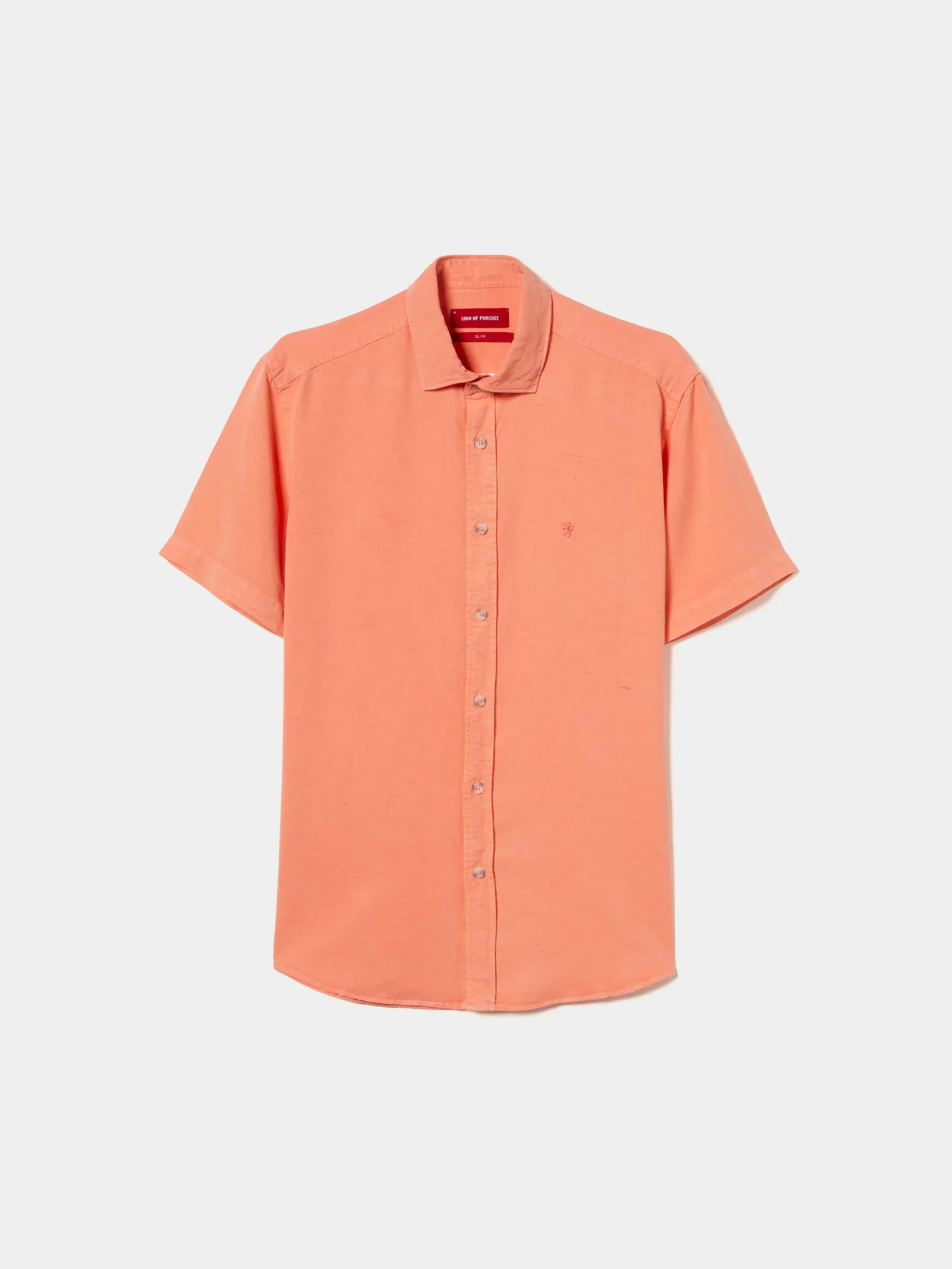 Camisa slim fit de manga curta