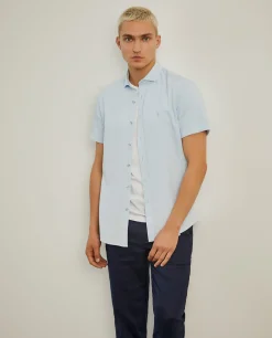 Camisa slim fit de manga curta