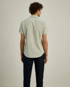 Camisa slim fit de manga curta