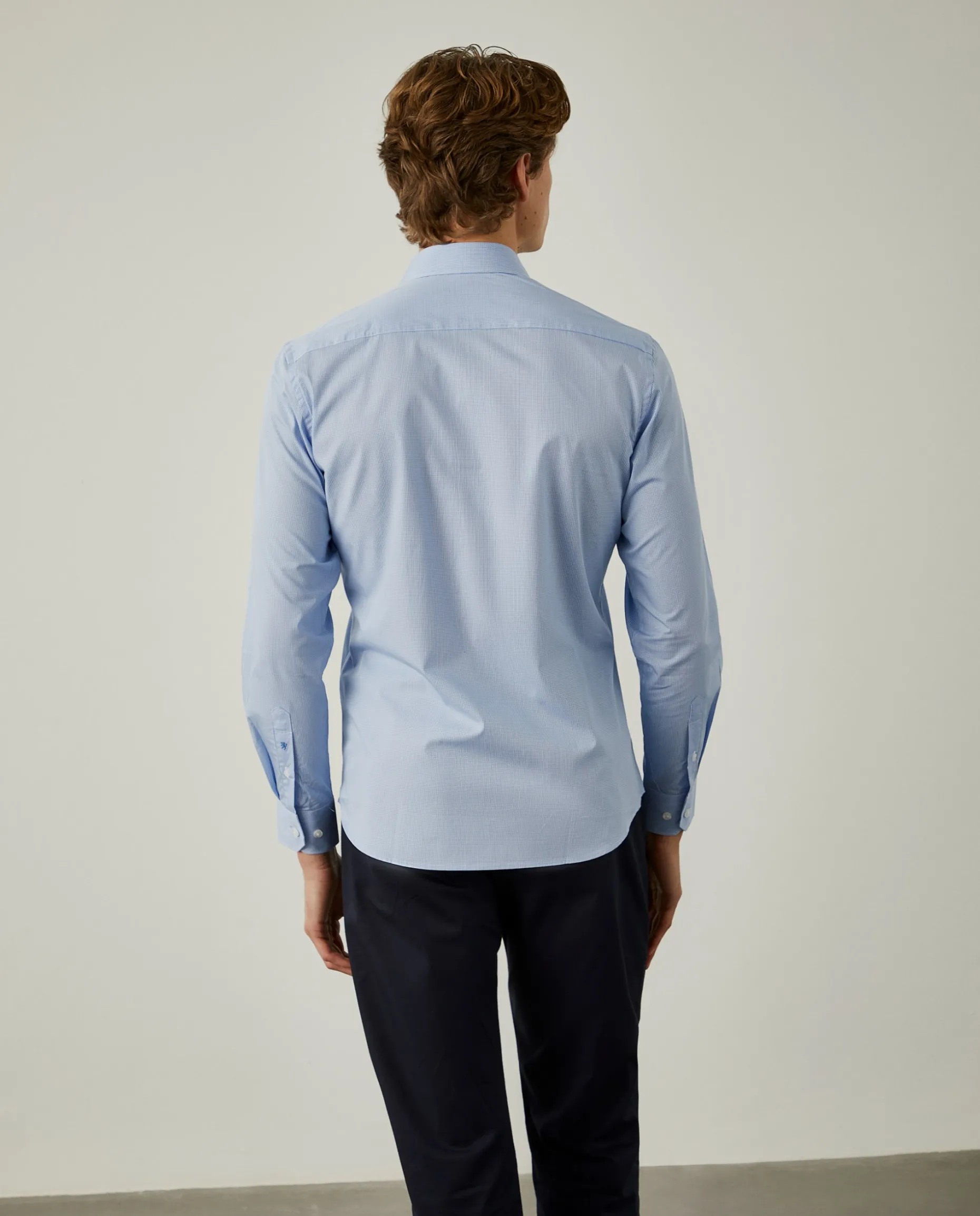 Camisa slim fit de popelina