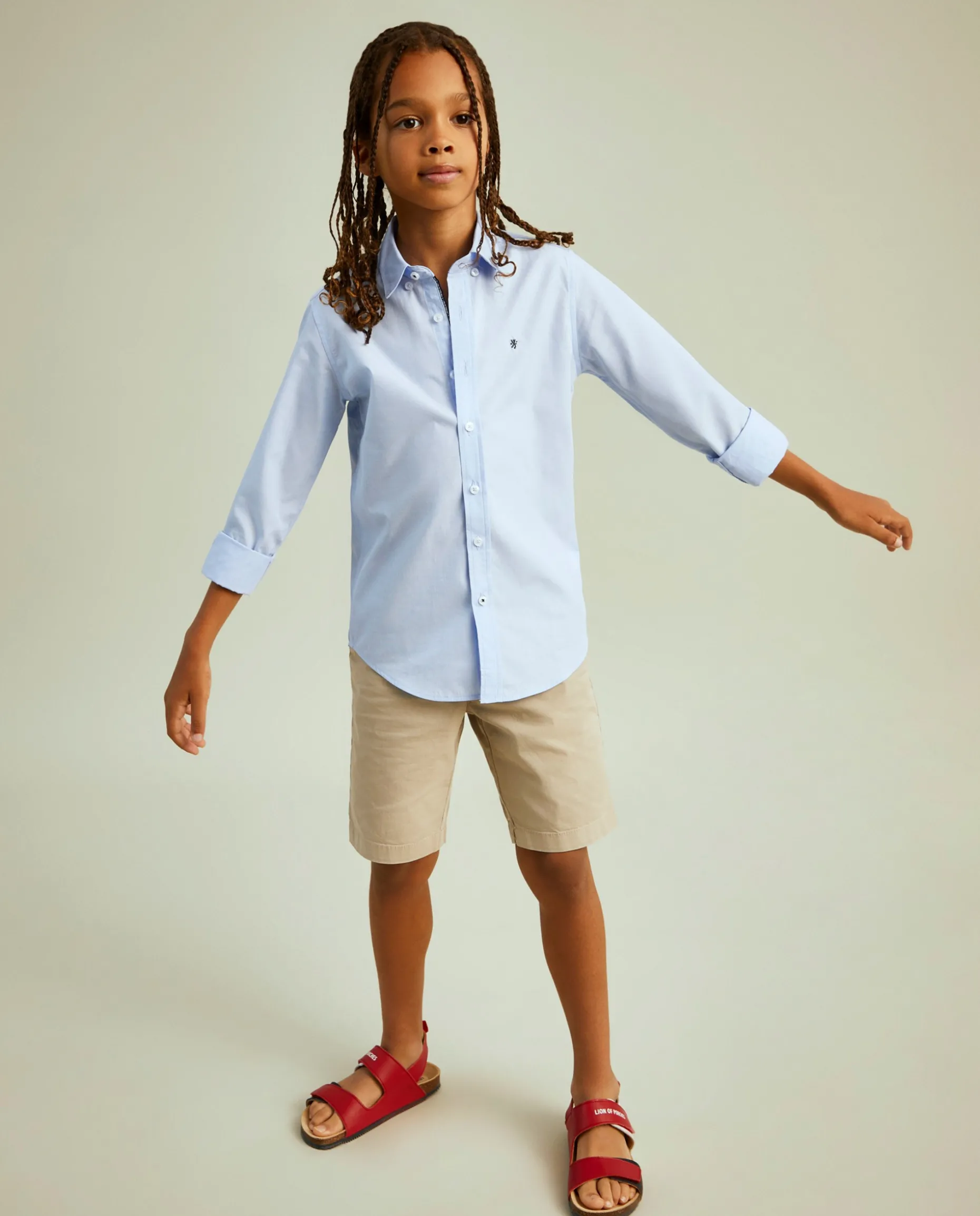 Camisa slim fit de popelina