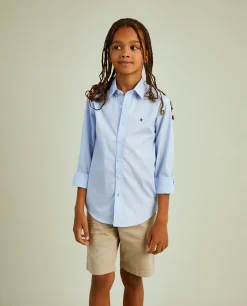 Camisa slim fit de popelina