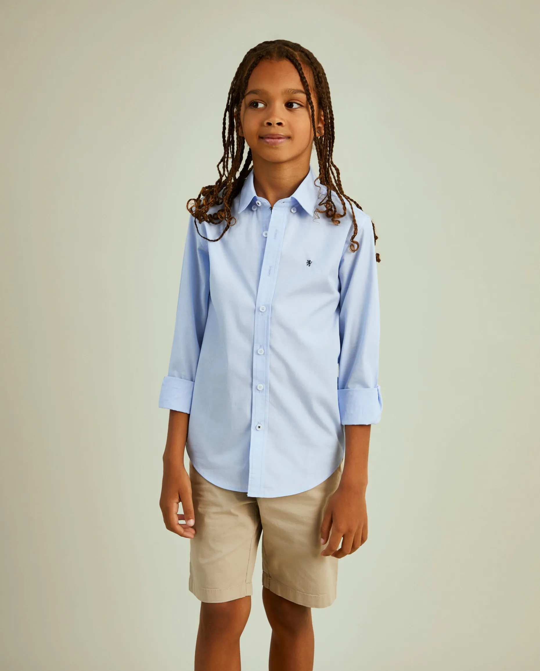 Camisa slim fit de popelina