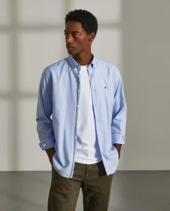 Camisa slim fit em algodão