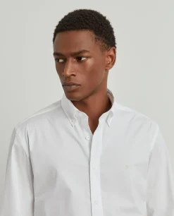 Camisa slim fit em popelina