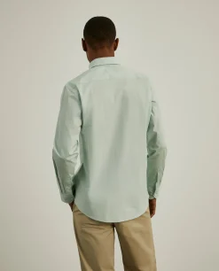 Camisa slim fit em popelina