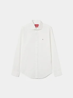 Camisa slim fit em popelina