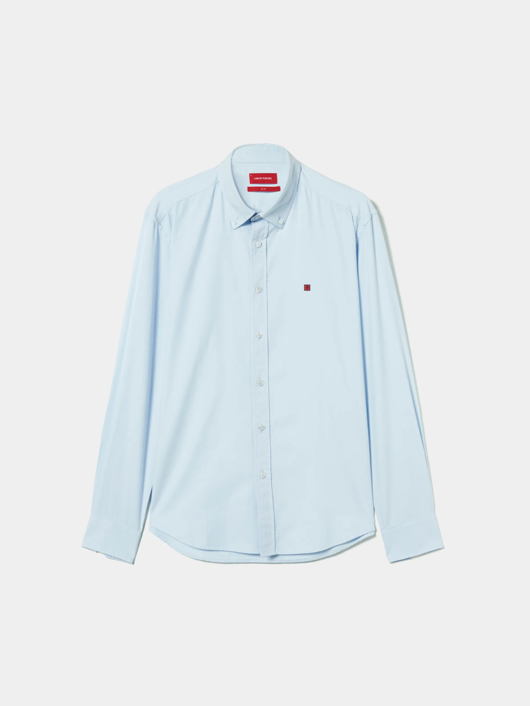 Camisa slim fit em sarja