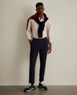 Camisa slim fit em tecido oxford