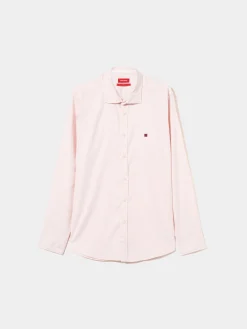 Camisa slim fit em tecido oxford