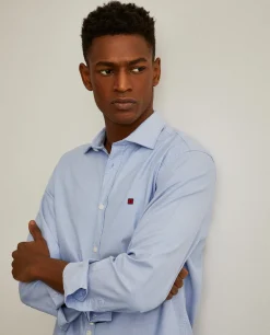 Camisa slim fit em tecido oxford