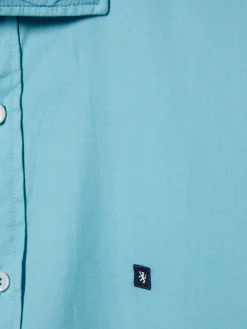 Camisa slim fit em tecido popelina