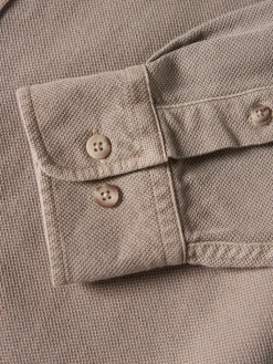 Camisa slim fit garment dye