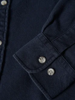 Camisa slim fit garment dye