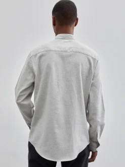 Camisa slim fit gola mao