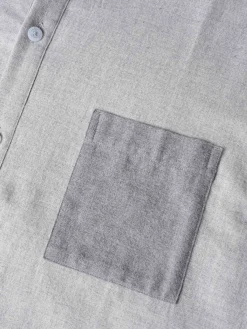 Camisa slim fit gola mao