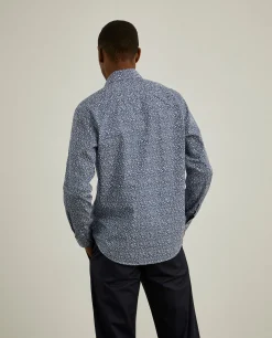 Camisa slim fit padrão floral