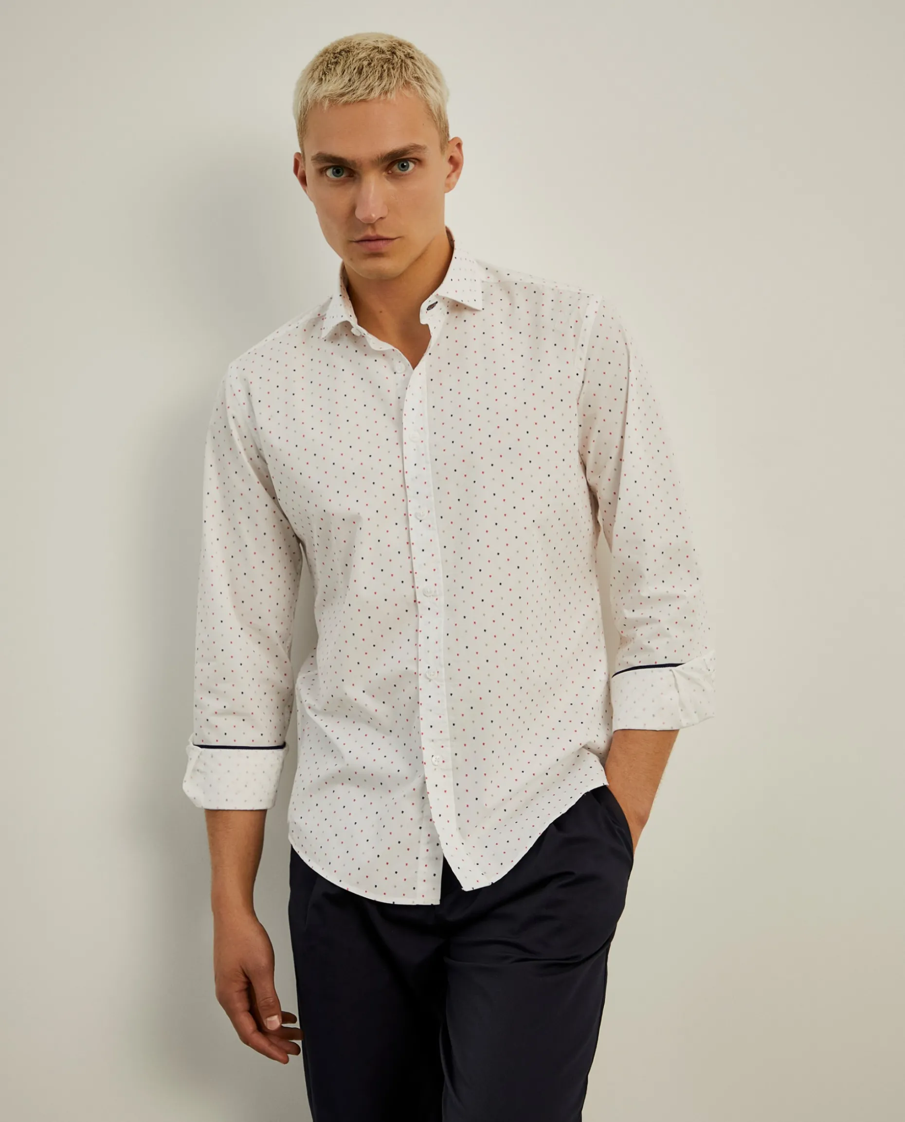 Camisa slim fit padrão leões