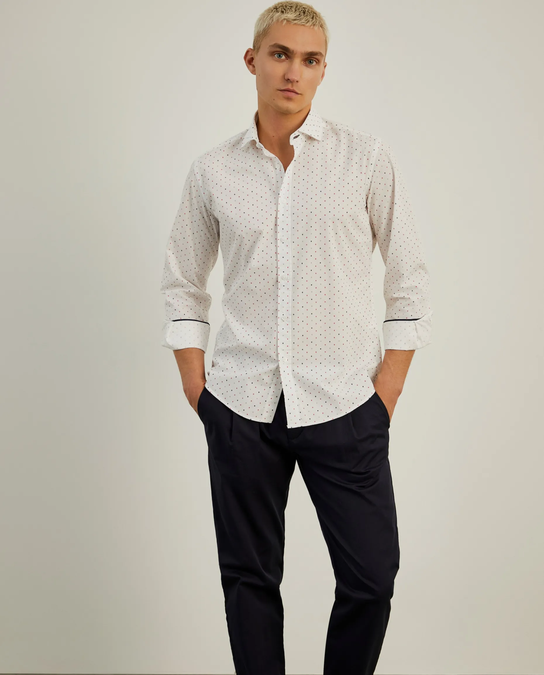 Camisa slim fit padrão leões