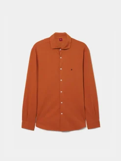 Camisa slim fit piqué