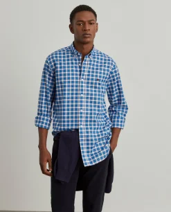 Camisa slim fit quadrados